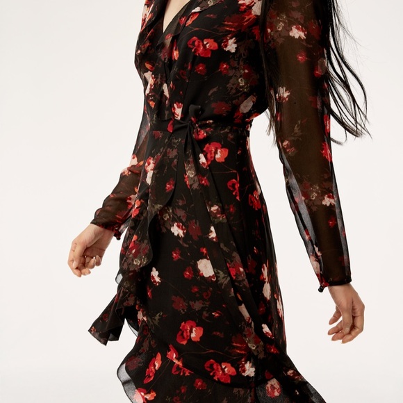 aritzia floral dress